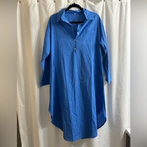 Blue Collared Dress Size 4X